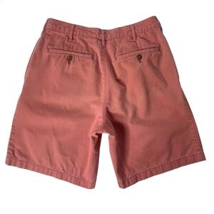 Lands' End The Legacy Chino Shorts Cotton Sunwashed Pleated Preppy Men’s Size 30
